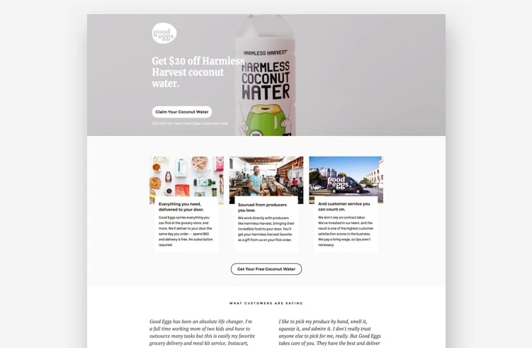 There’s no question about it here. Claim what? Your free coconut water. There’s no question about it here. Claim what? Your free coconut water.